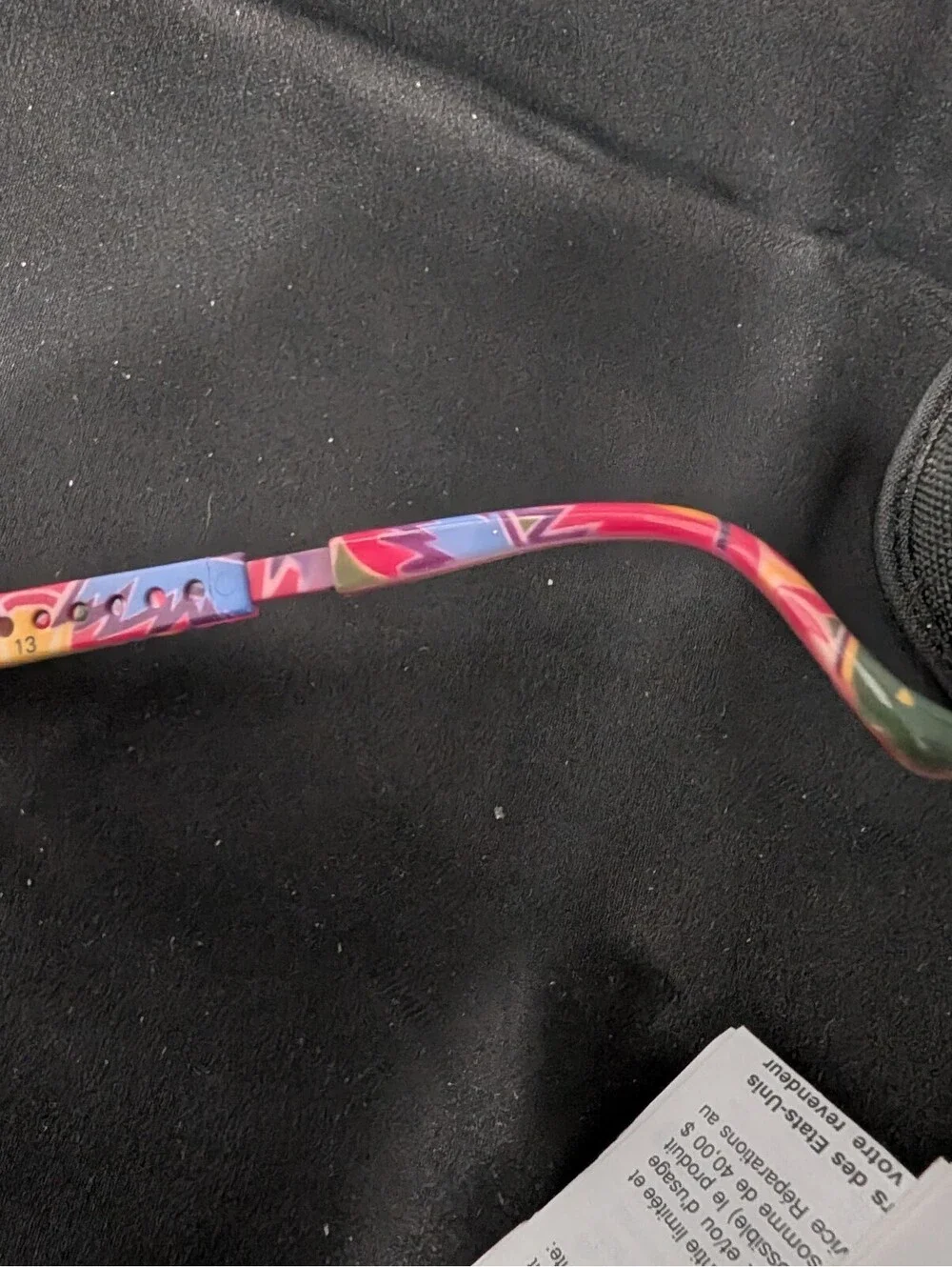 Vtg Bolle Micro Edge Multicolor Sunglasses Wrap